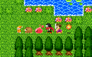 しりとりしながら森をゆく。