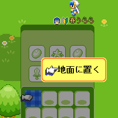 置くアイテムを選んで