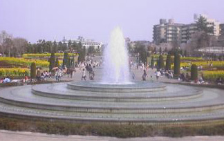 噴水前