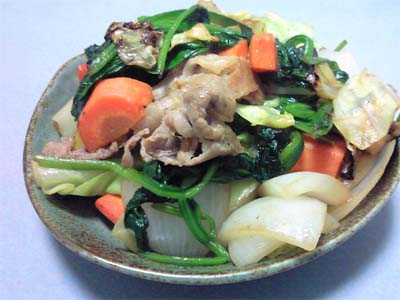 肉野菜炒め